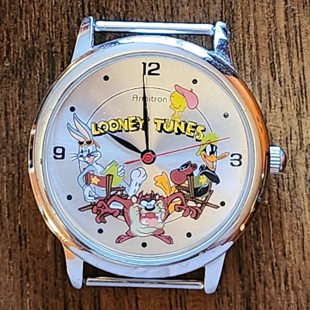 Vintage Looney Tunes Armitron Collectibles Watch Face Japan Movement